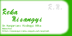 reka misangyi business card